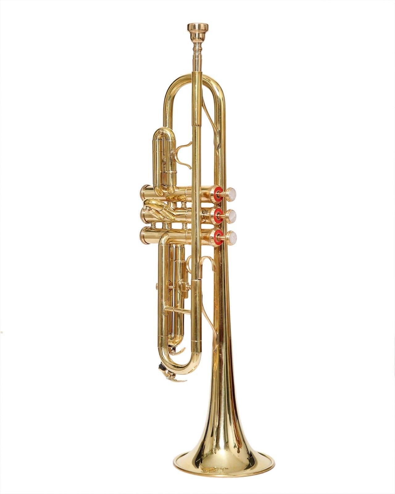 Amazon.com: TRUMPET Bb PITCH BRASS GOLD LOOK WITH FREE HARD CASE